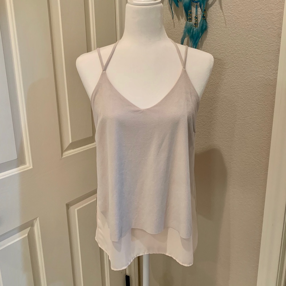 Boutique MOD REF strapy faux suede top